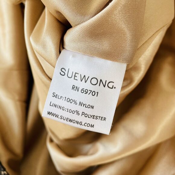 Sue Wong Nocturne Dress Beaded Lace Overlay Scoop Neck Cocktail Formal Size 8 - Picture 11 of 13